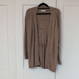 Suzy Shier Women's Cardigan in Tan